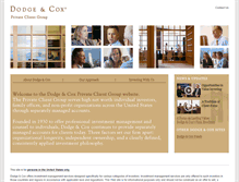 Tablet Screenshot of privateclient.dodgeandcox.com