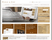 Tablet Screenshot of dodgeandcox.com
